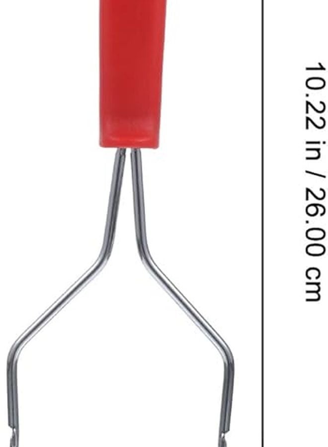 مكبس البطاطس من الفولاذ المقاوم للصدأ مع مقبض غير قابل للانزلاق لعصر البطاطس والكوسة، أداة مطبخ - Image 4